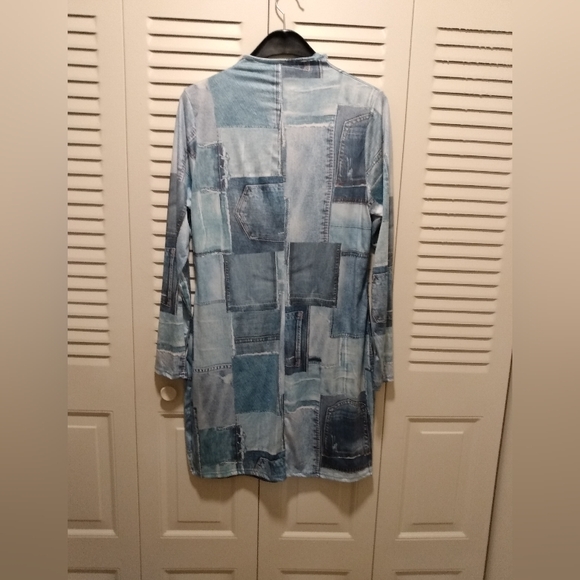 🔥 NWT 🔥 Fashion Nova Denim Demeanor Mini Dress WPL2X - Picture 2 of 5